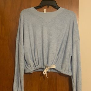 Glyder powder pullover ice blue sweatshirt
